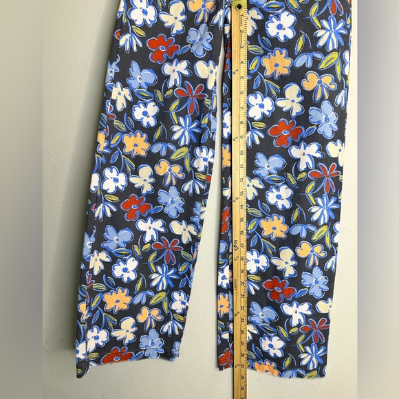 Originality Big Girls 7-16 High Elastic Waistband Printed Twill Floral Pant Sz S - Picture 7 of 9